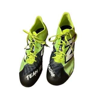 New Balance FuelCell SD100 v5 Track Spikes - Neon Green/Black Team Racing Sz.9.5